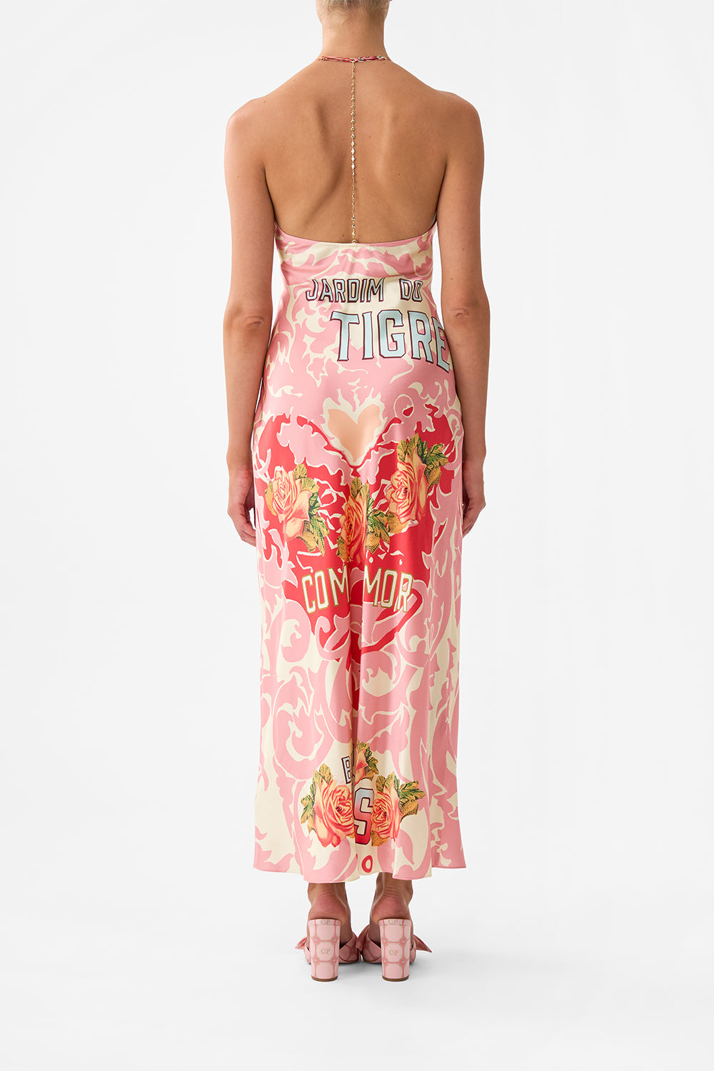 The CAMILLA WIDE WAISTBAND SHORT TILES DARLS in our  print.