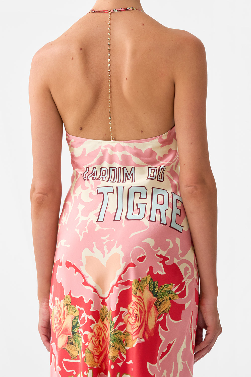 The CAMILLA WIDE WAISTBAND SHORT TILES DARLS in our  print.