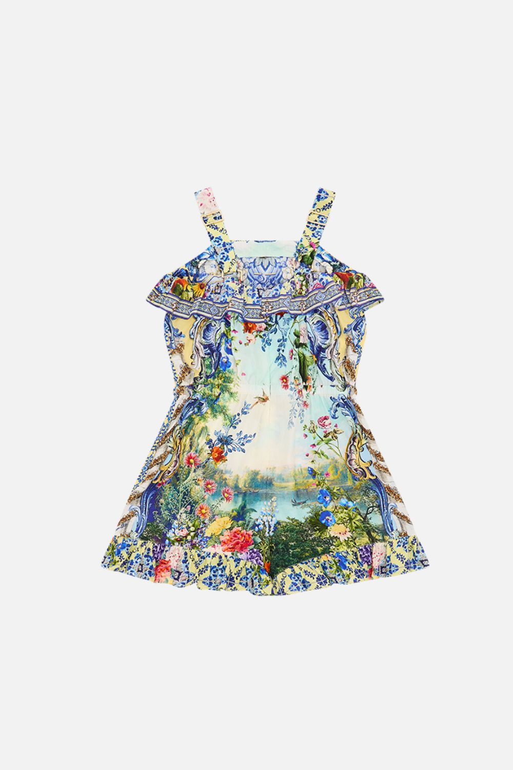 KIDS FRILL PLAYSUIT WITH ELASTIC WAIST 12-14 WALL TO WALL WONDERS