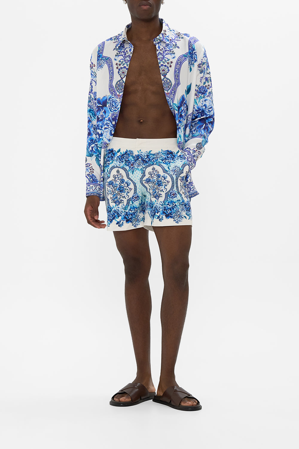 The CAMILLA BUTTON FRONT LOUNGE PANT ISTANBUL ANIMALIA in our  print.