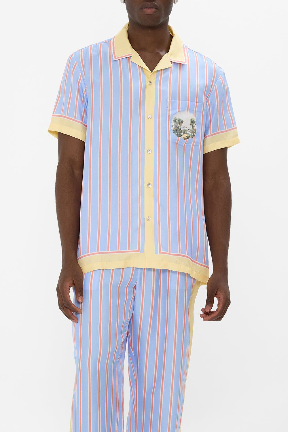 SHORT SLEEVE CAMP COLLARED SHIRT BOTANICAL BALLADS