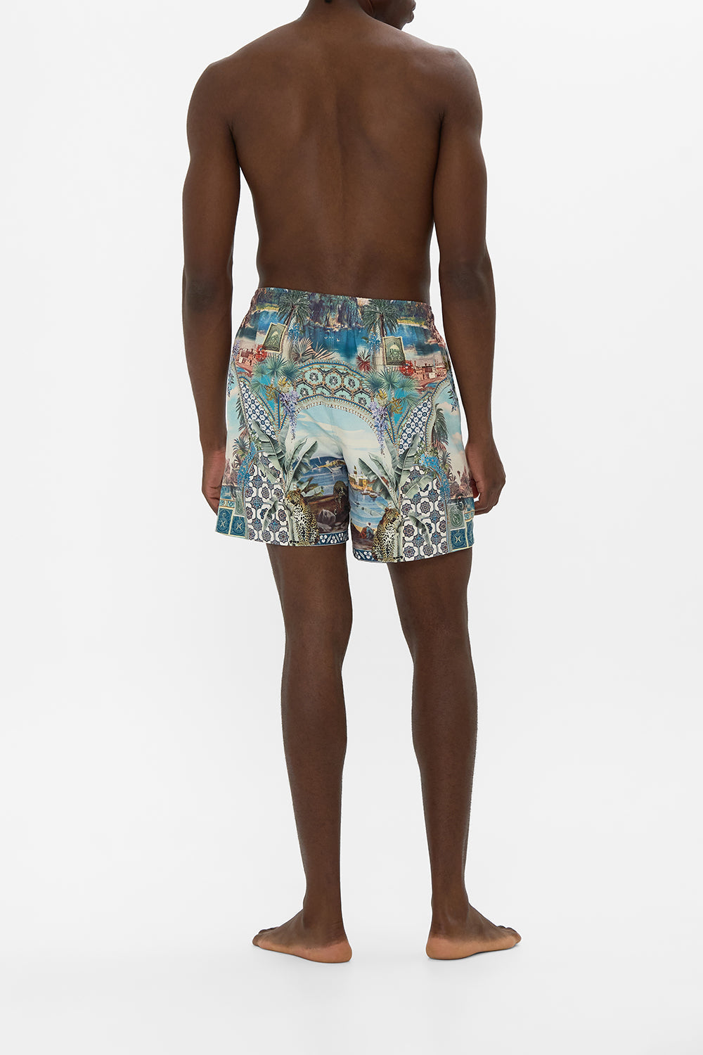 The CAMILLA FLARE TROUSER WITH SEAM DETAIL OTTOMAN ELEGANCE in our  print.