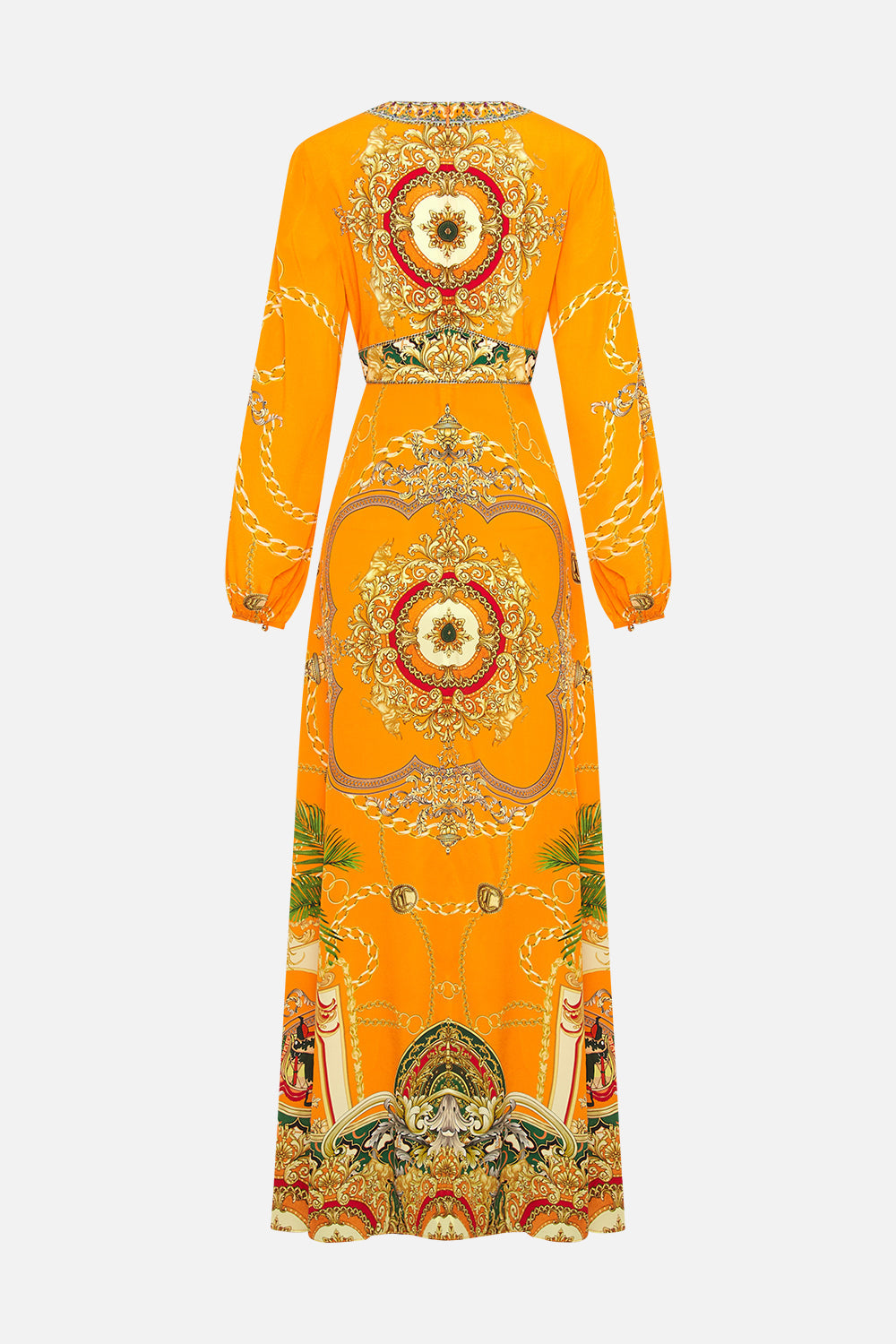 PRINTED LANTERN SLEEVE DRESS DANCING WITH THE BULLS