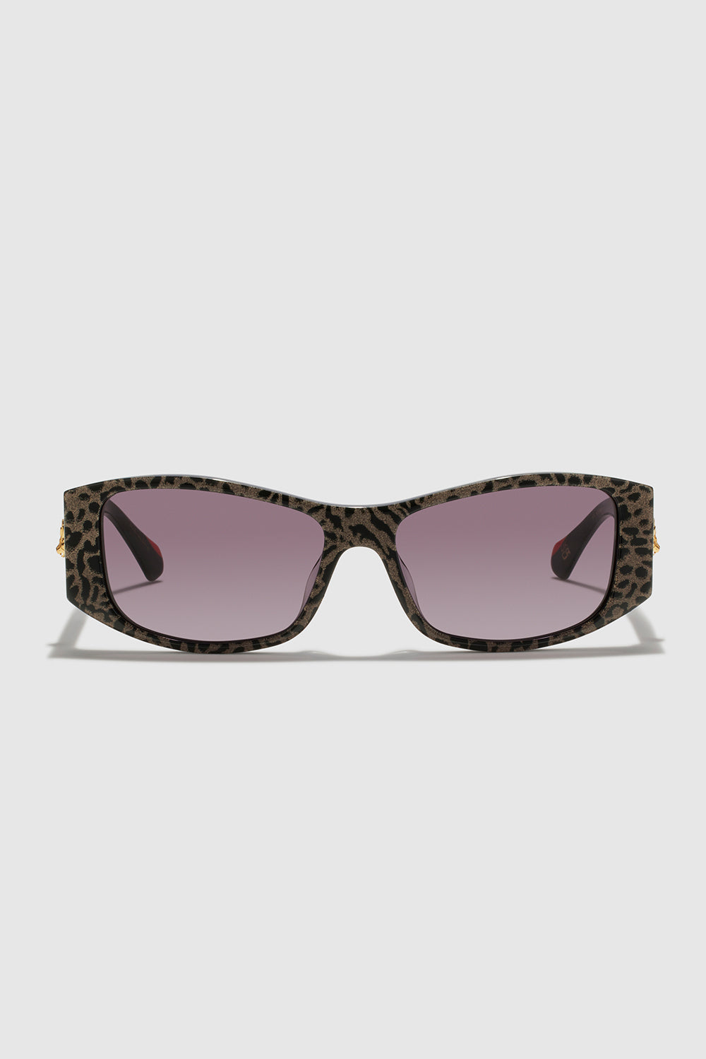 PINOT AT THE PALAZZO SUNGLASSES BLACK / BROWN GLITTER LEOPARD