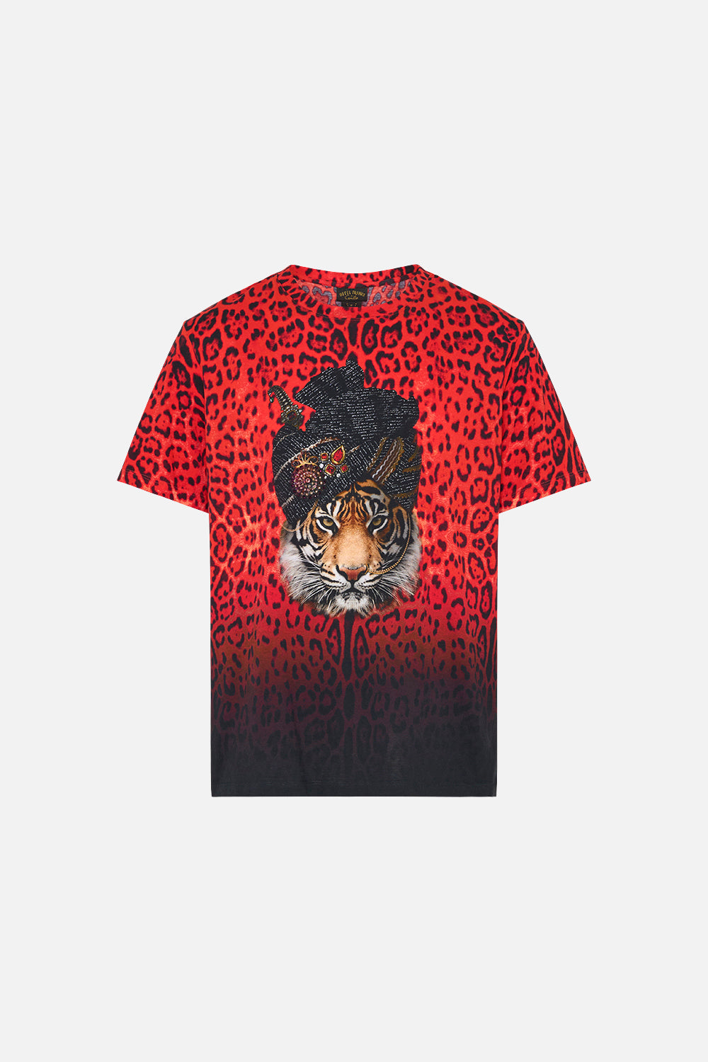 Product view of Hotel Franks by CAMILLA mens relaxed fit tee in Chaos Magic graphic print 