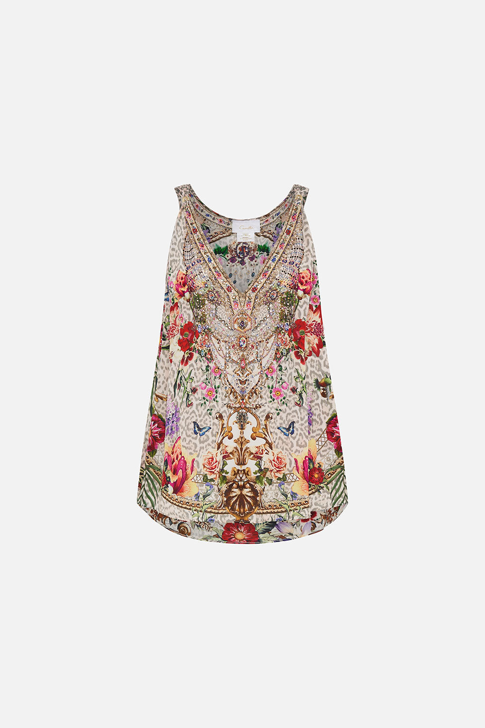 TANK TOP WITH STRAP BEAD DETAIL LEOS BOUQUET