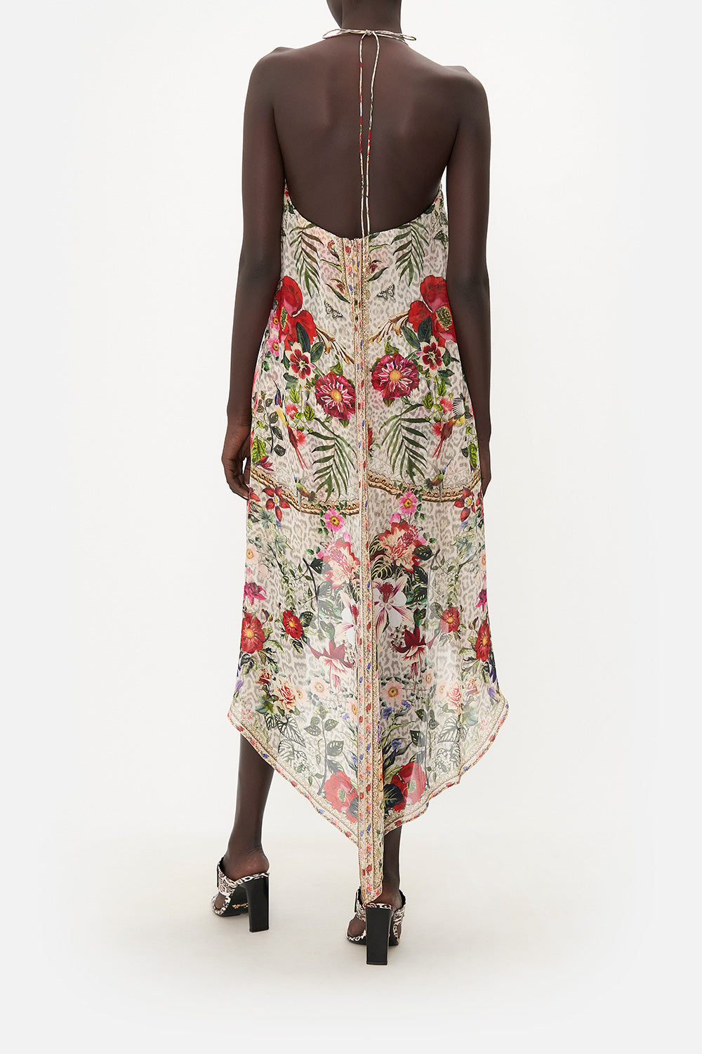 STRAPLESS OVERLAY PLAYSUIT LEOS BOUQUET