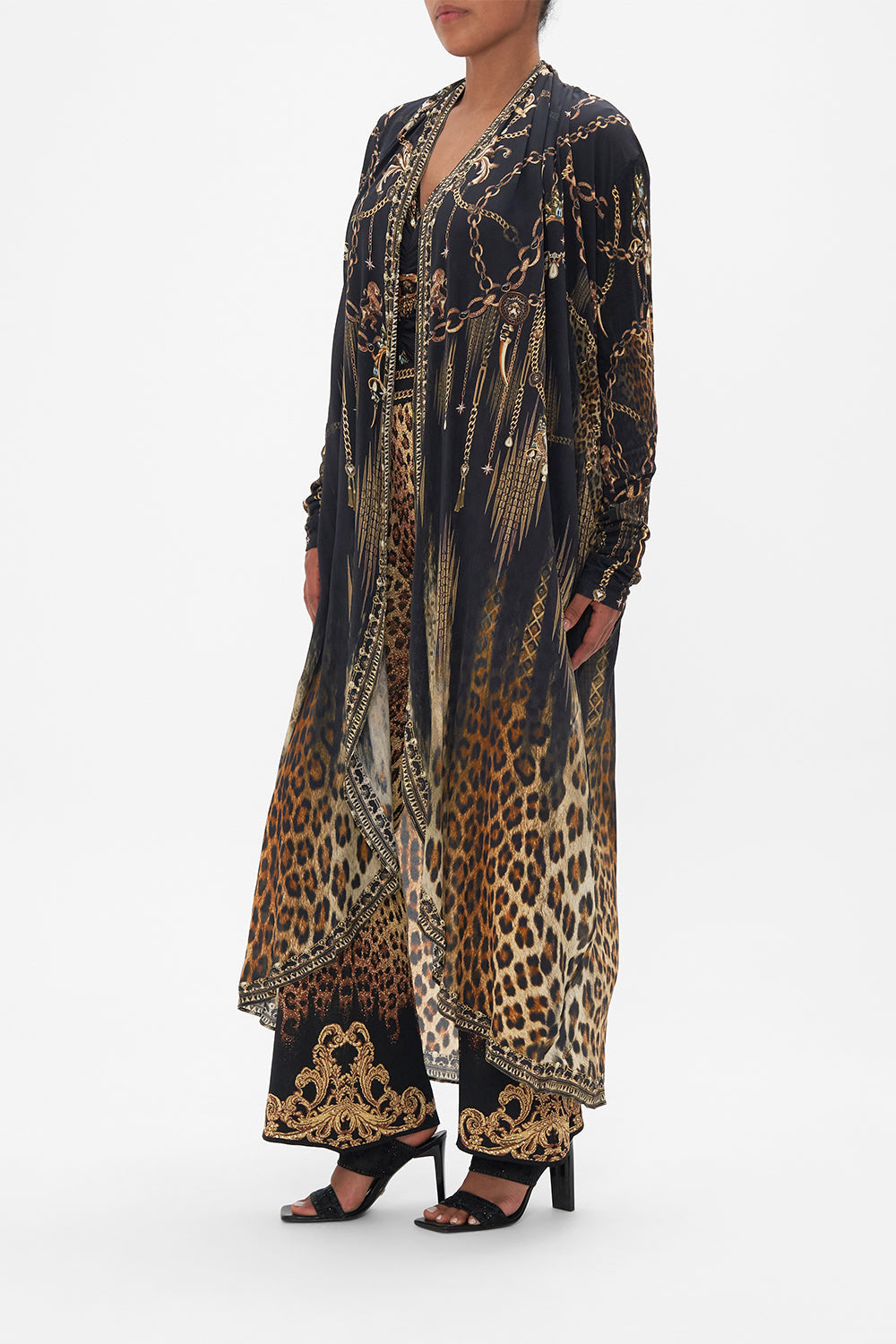 LONG CASUAL JACKET WITH POCKETS JUNGLE DREAMING