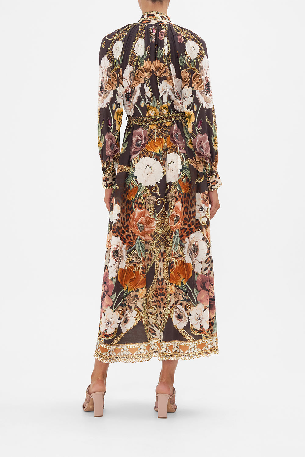 RAGLAN SLEEVE MIDI SHIRT DRESS WAVE YOUR WAND