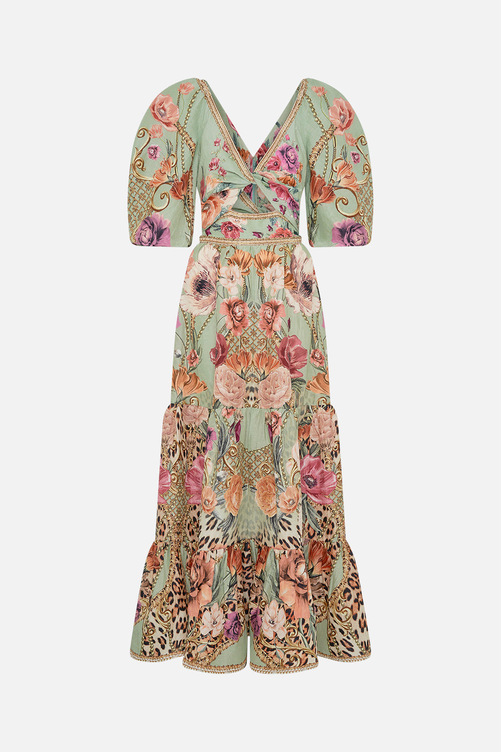 TIERED PUFF SLEEVE DRESS GROW AND GLOW