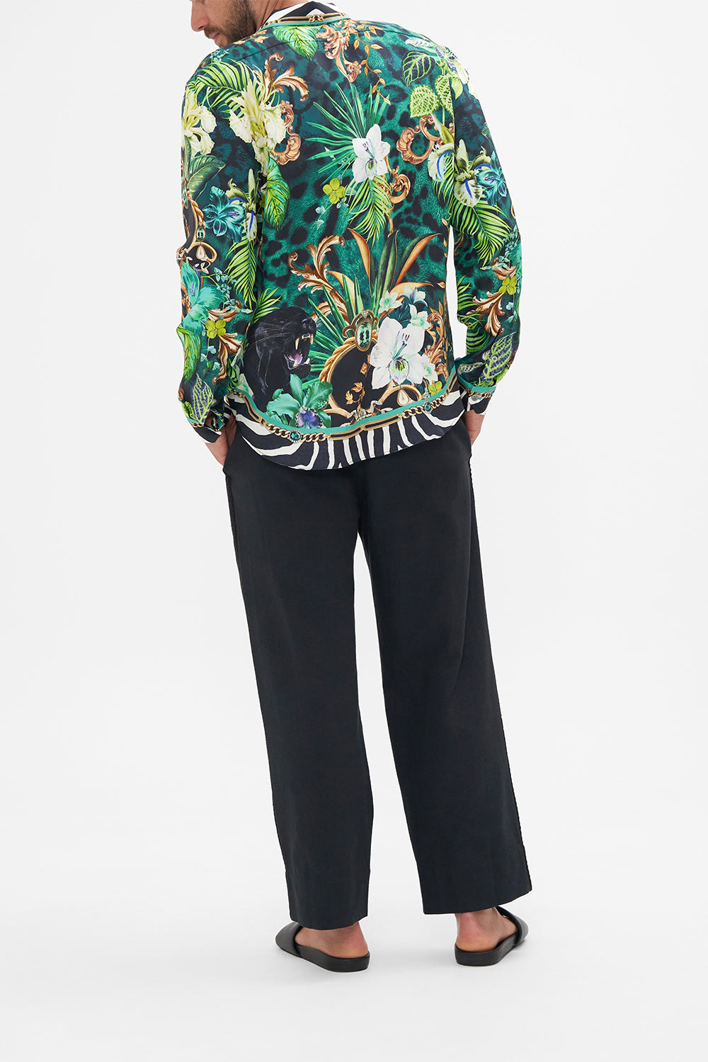 COLLARED LONG SLEEVE SHIRT SING MY SONG