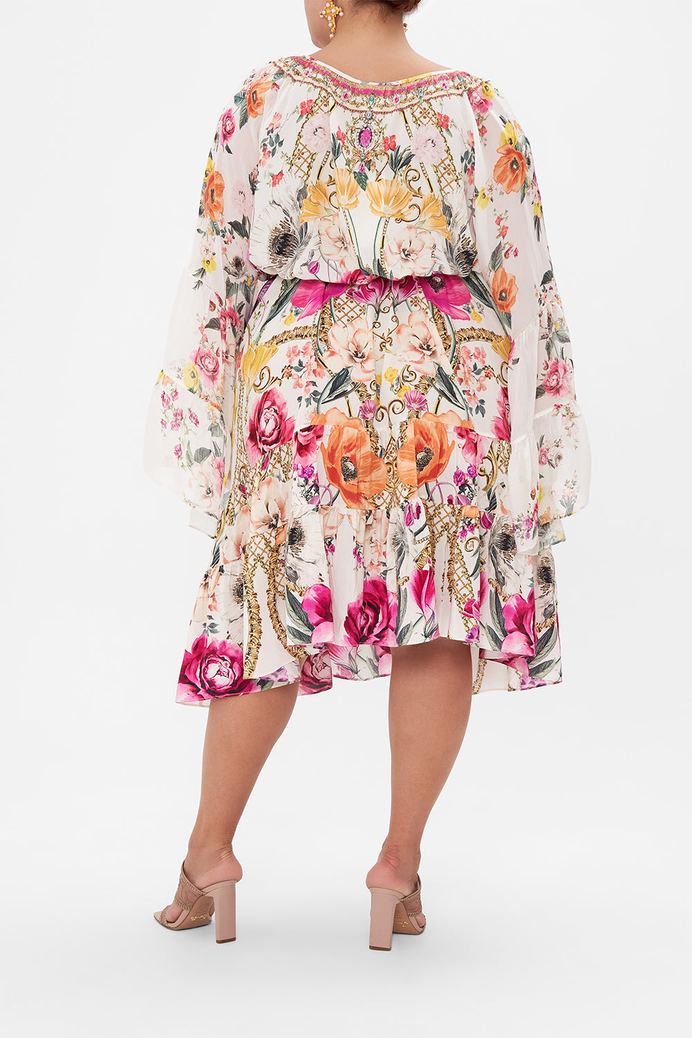 A-LINE GATHERED PANEL DRESS DESTINY CALLING