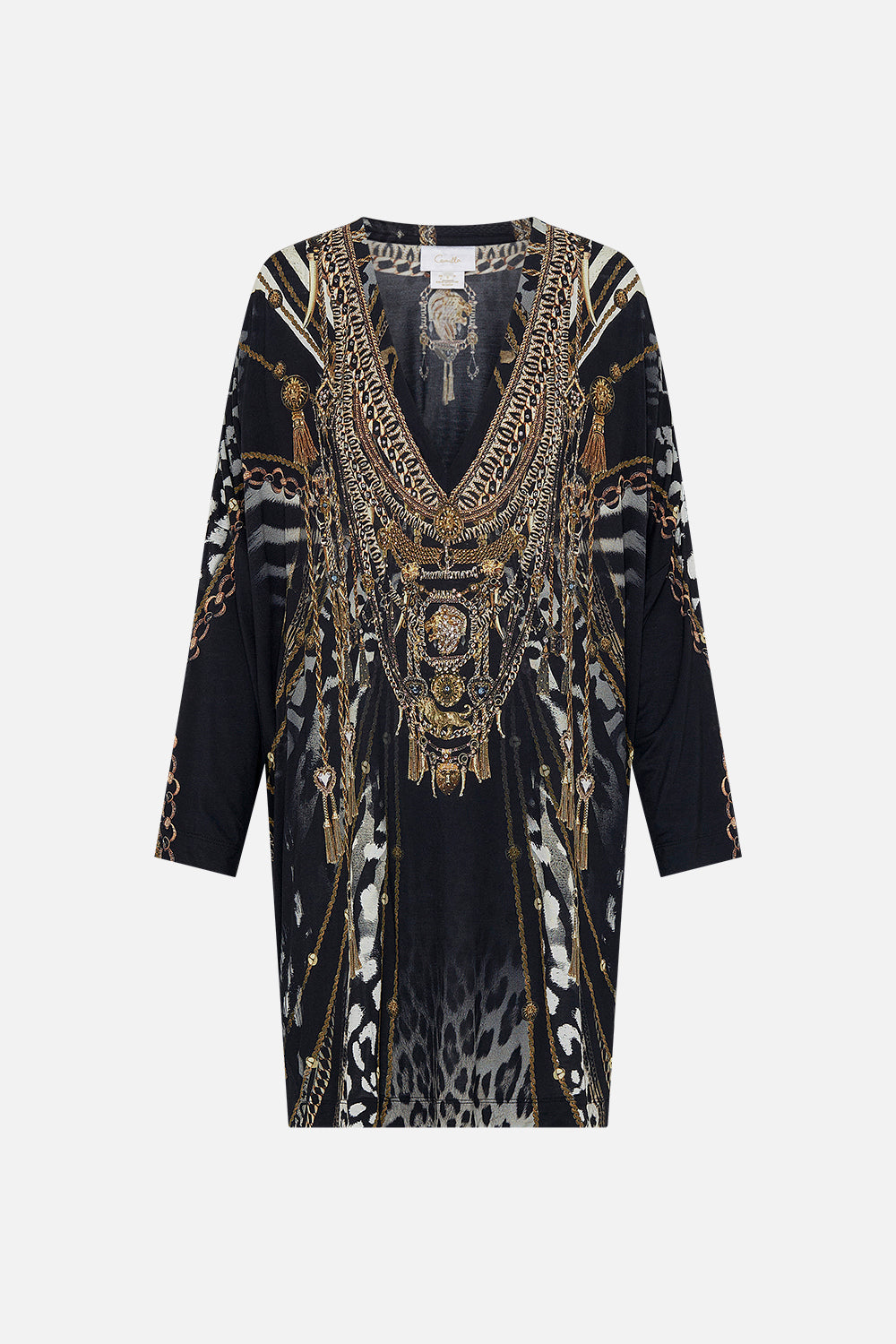 SIDE SPLIT TEE - ALL OVER PRINT UNTAMED ROYALTY