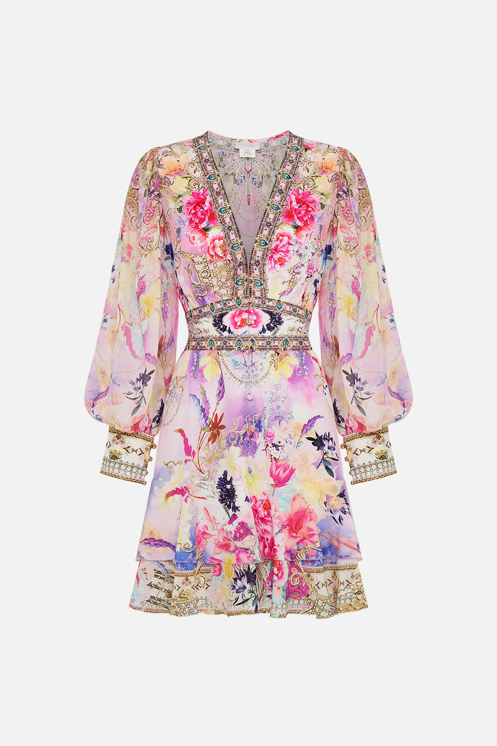 BUTTON FRONT FRILL DRESS SONIC SYMPHONIES