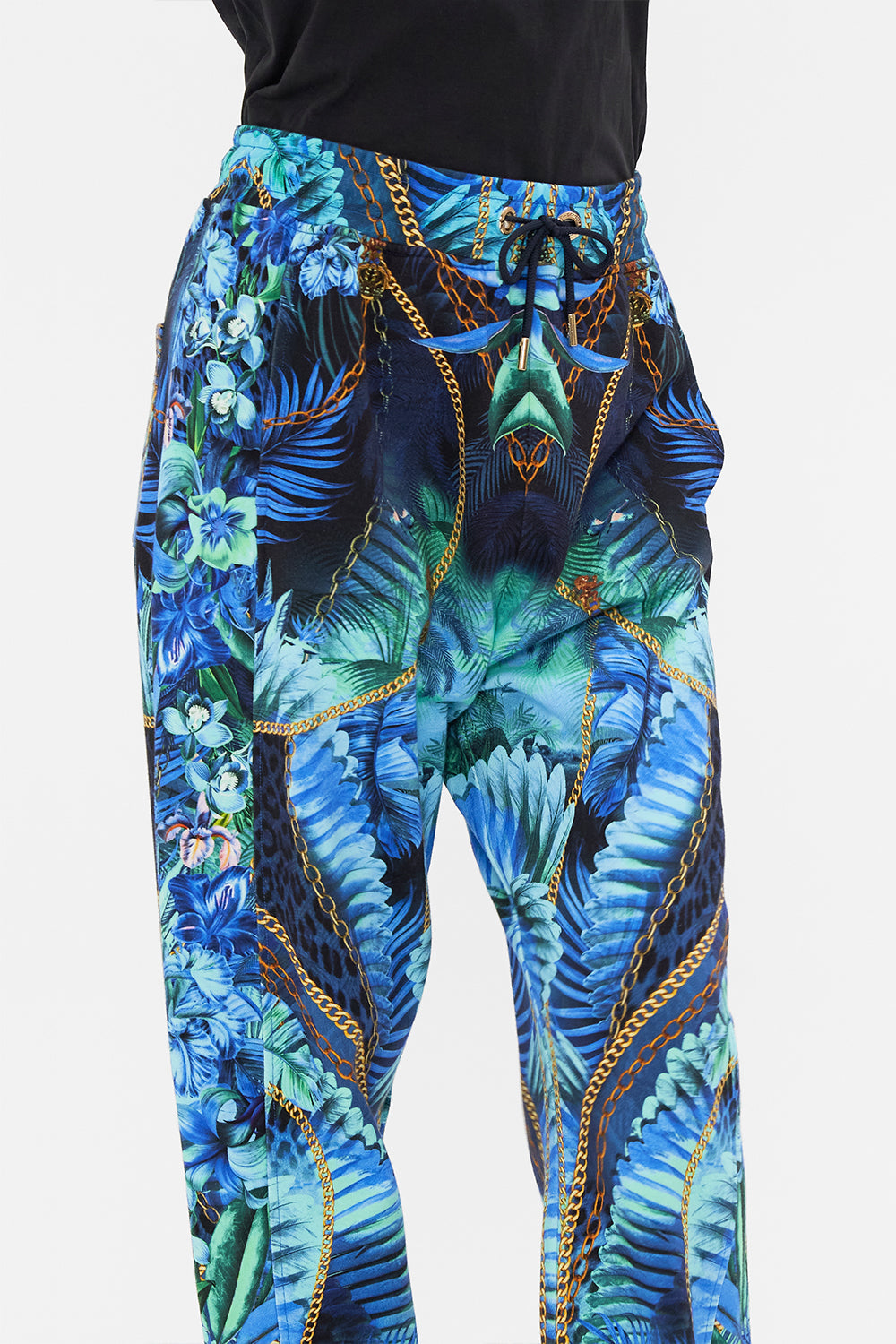 SWEAT PANTS WITH CONTRAST STRIPE SONG OF THE JUNGLE