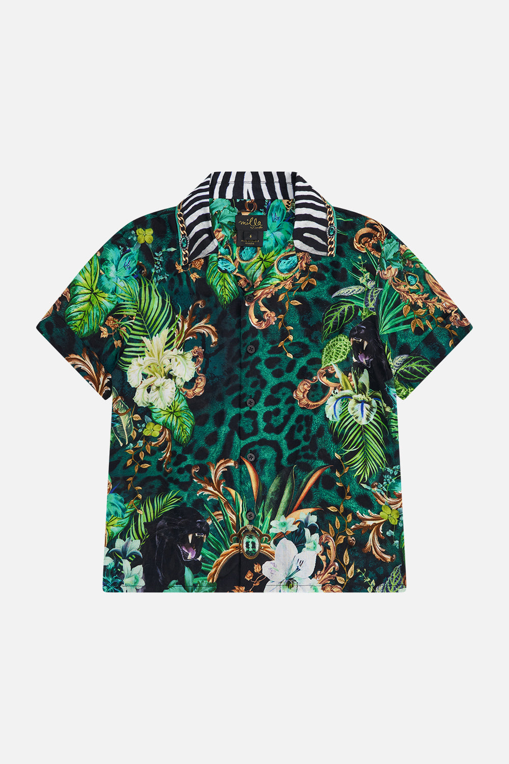 Product view of MILLA By CAMILLA kids shirt sleeve shirt in Sing My Song print