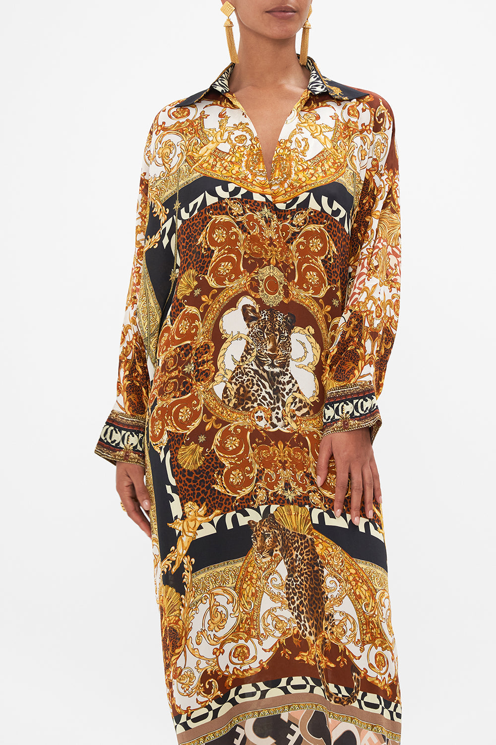 WING COLLAR KAFTAN FEELING FRESCO