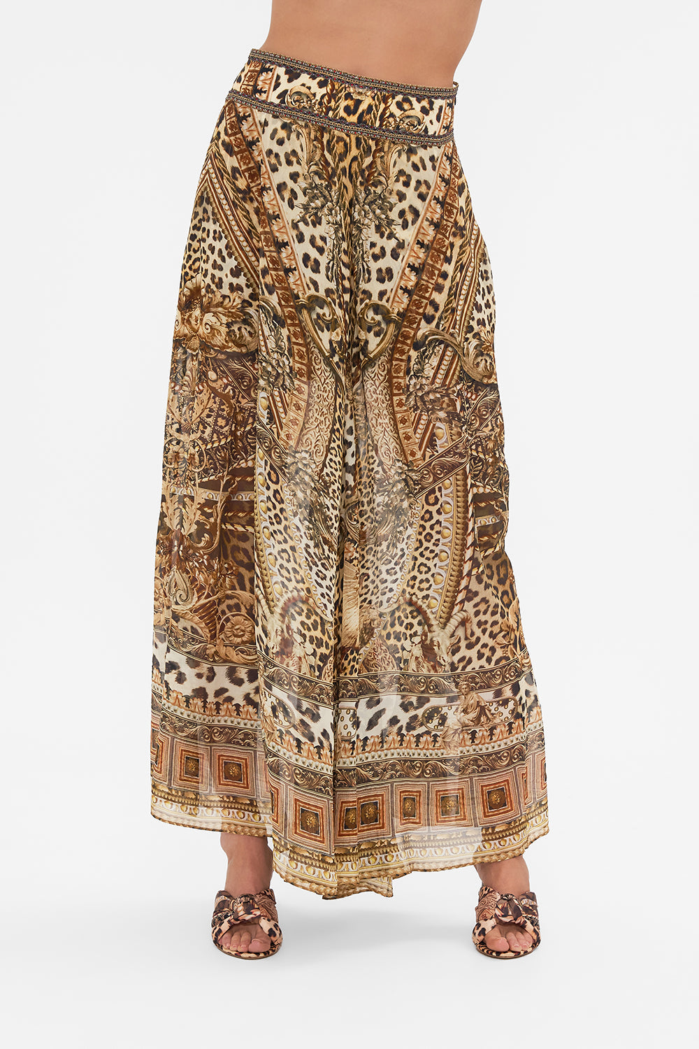 SHEER WIDE LEG PANT STANDING OVATION