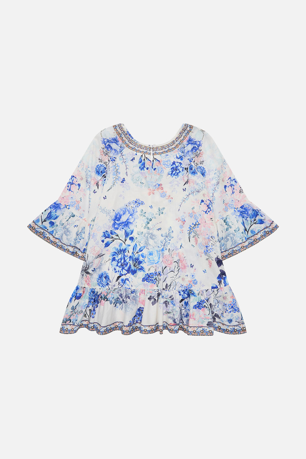 KIDS A-LINE GATHERED DRESS 4-10 TUSCAN MOONDANCE