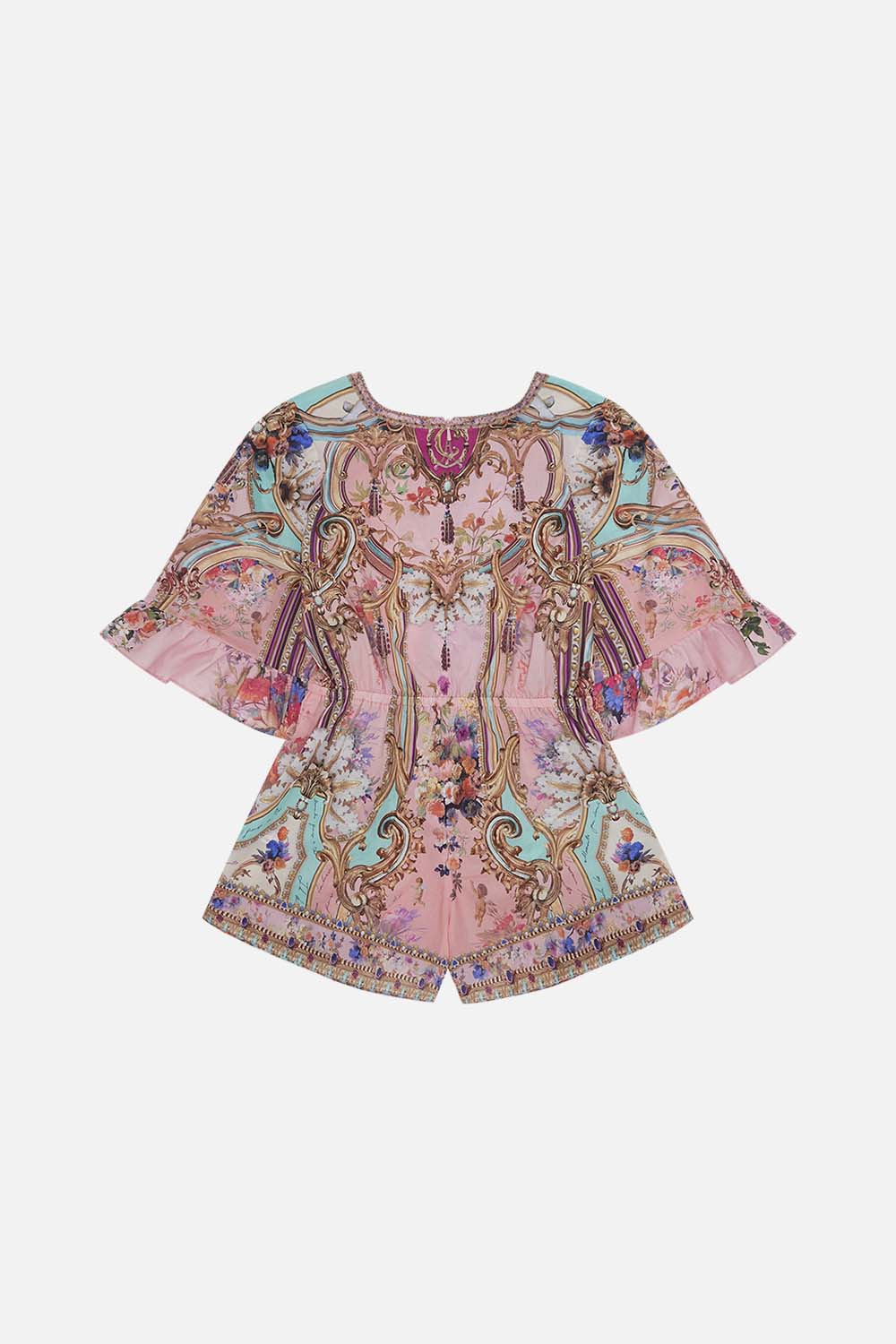 KIDS PLAYSUIT WITH FRILL SLEEVE 4-10 LETTERS FROM THE PINK ROOM