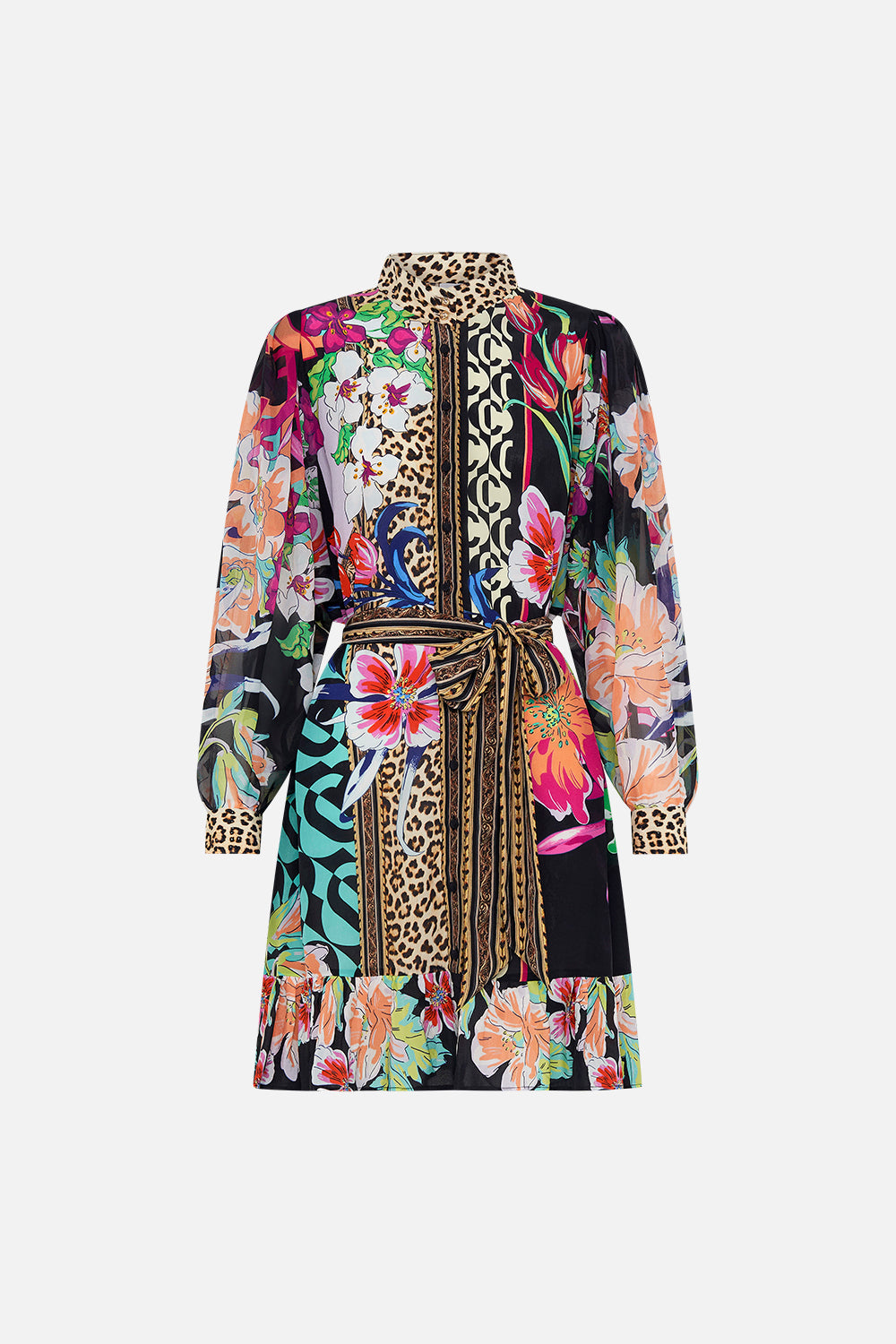 DROP SLEEVE SHIRT DRESS PRINTED PRIMA VERA