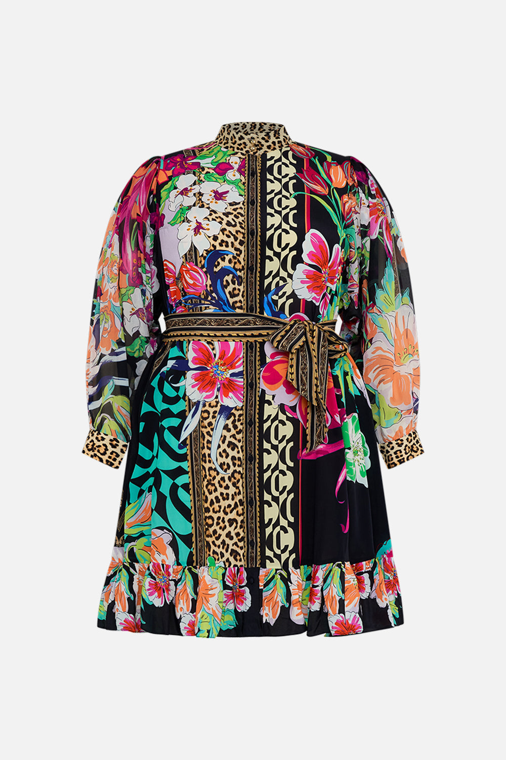 DROP SLEEVE SHIRT DRESS PRINTED PRIMA VERA