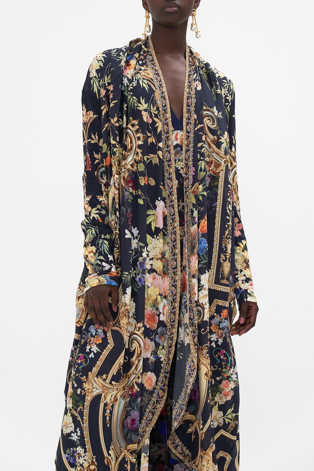 LONG CASUAL JACKET WITH POCKETS PLAY YOUR CARDS RIGHT