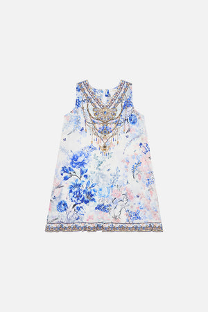 Product view of MILLA BY CAMILLA kids floral playsuit in Tuscan Moondance print