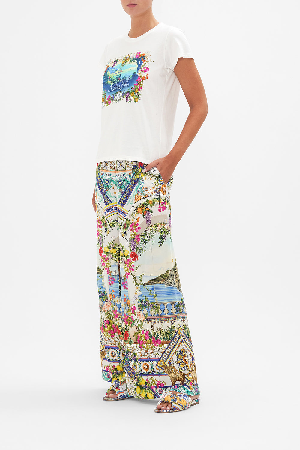 ORGANIC COTTON SLIM FIT TEE  AMALFI AMORE