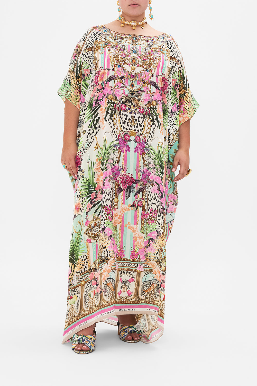 ROUND NECK KAFTAN DEAR AMORE MIO