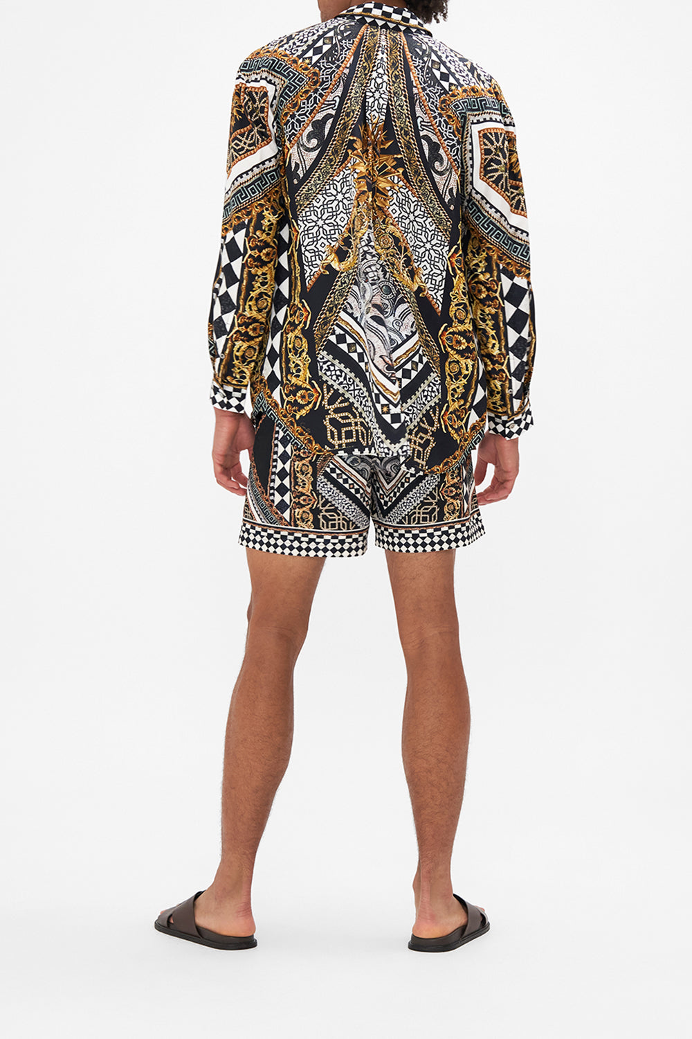 The CAMILLA EAST WEST TOTE LOOK UP TESORO in our  print.