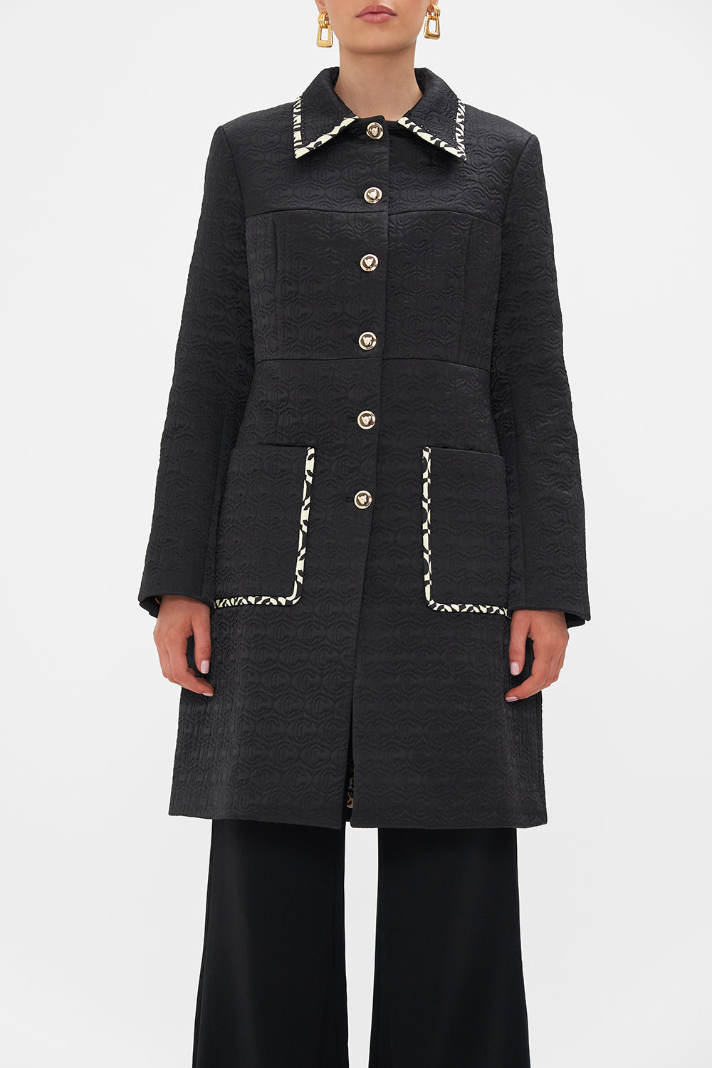 BUTTON FRONT COAT CIAO PALAZZO