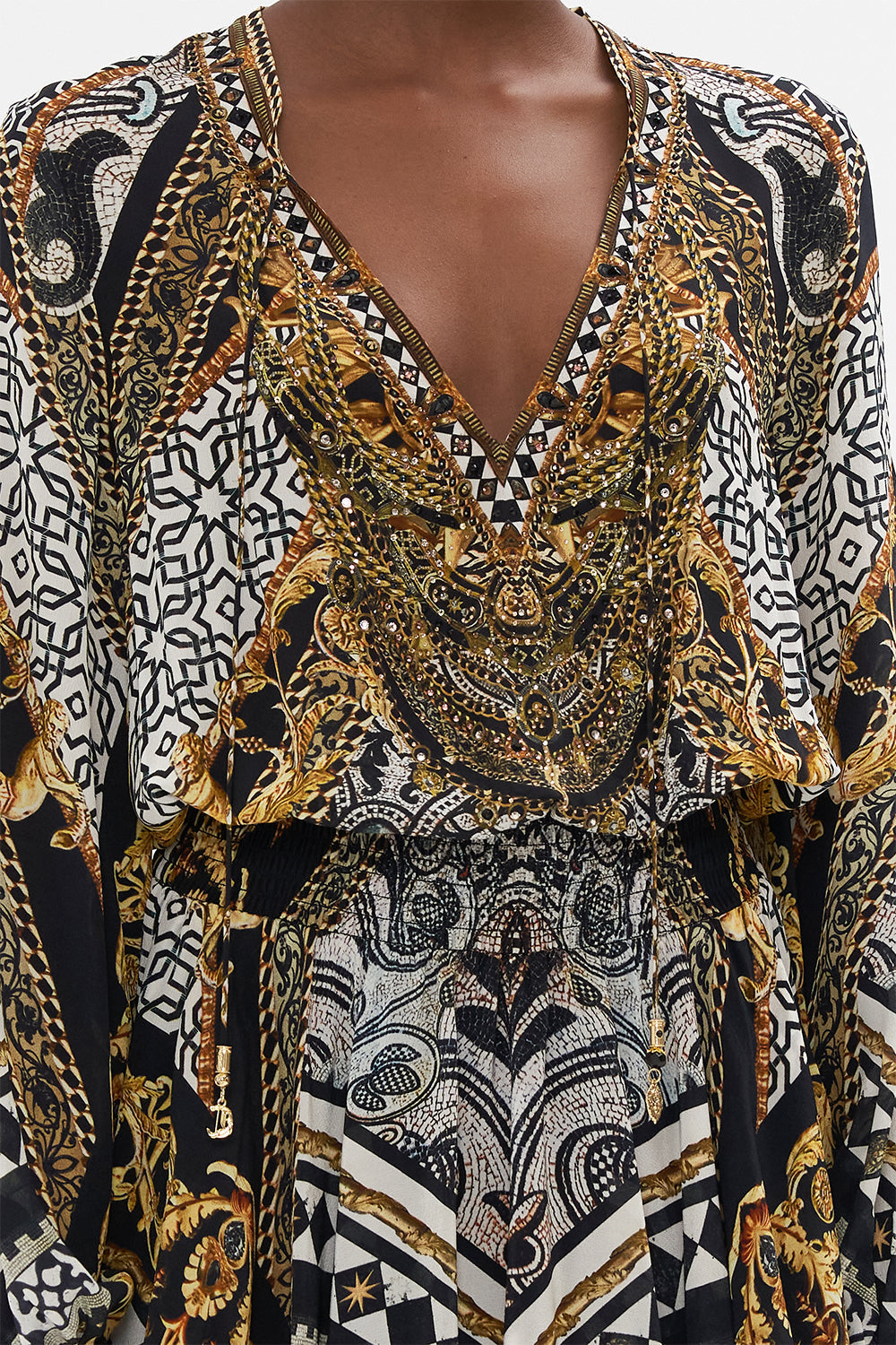 SHIRRED RELAXED SHORT DRESS LOOK UP TESORO