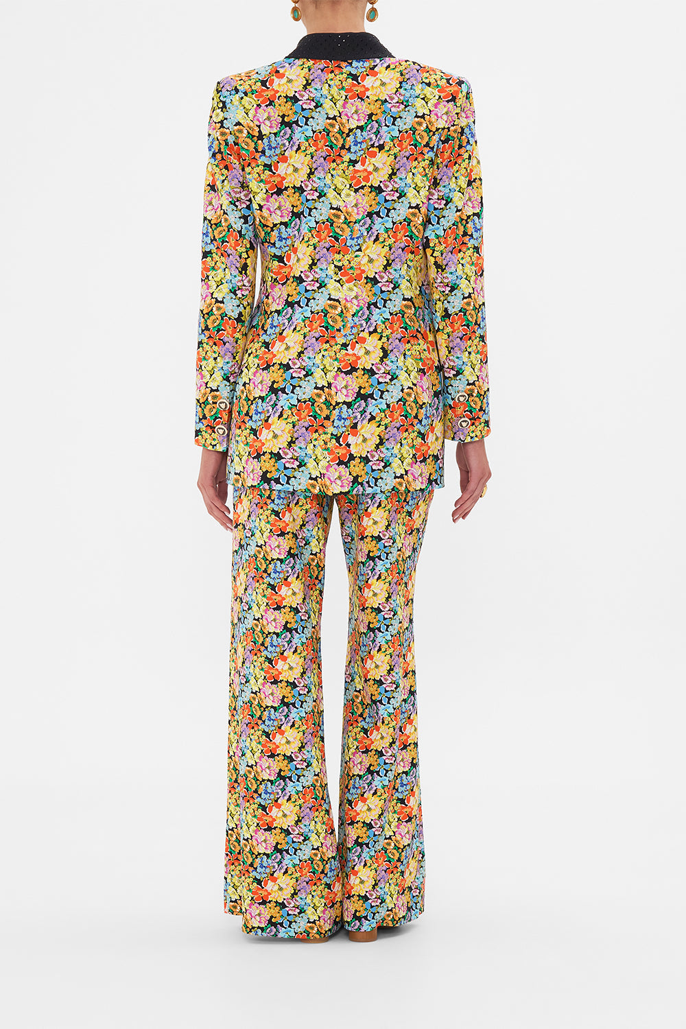 The CAMILLA WING COLLAR KAFTAN DEAR AMORE MIO in our DEAR AMORE MIO print.