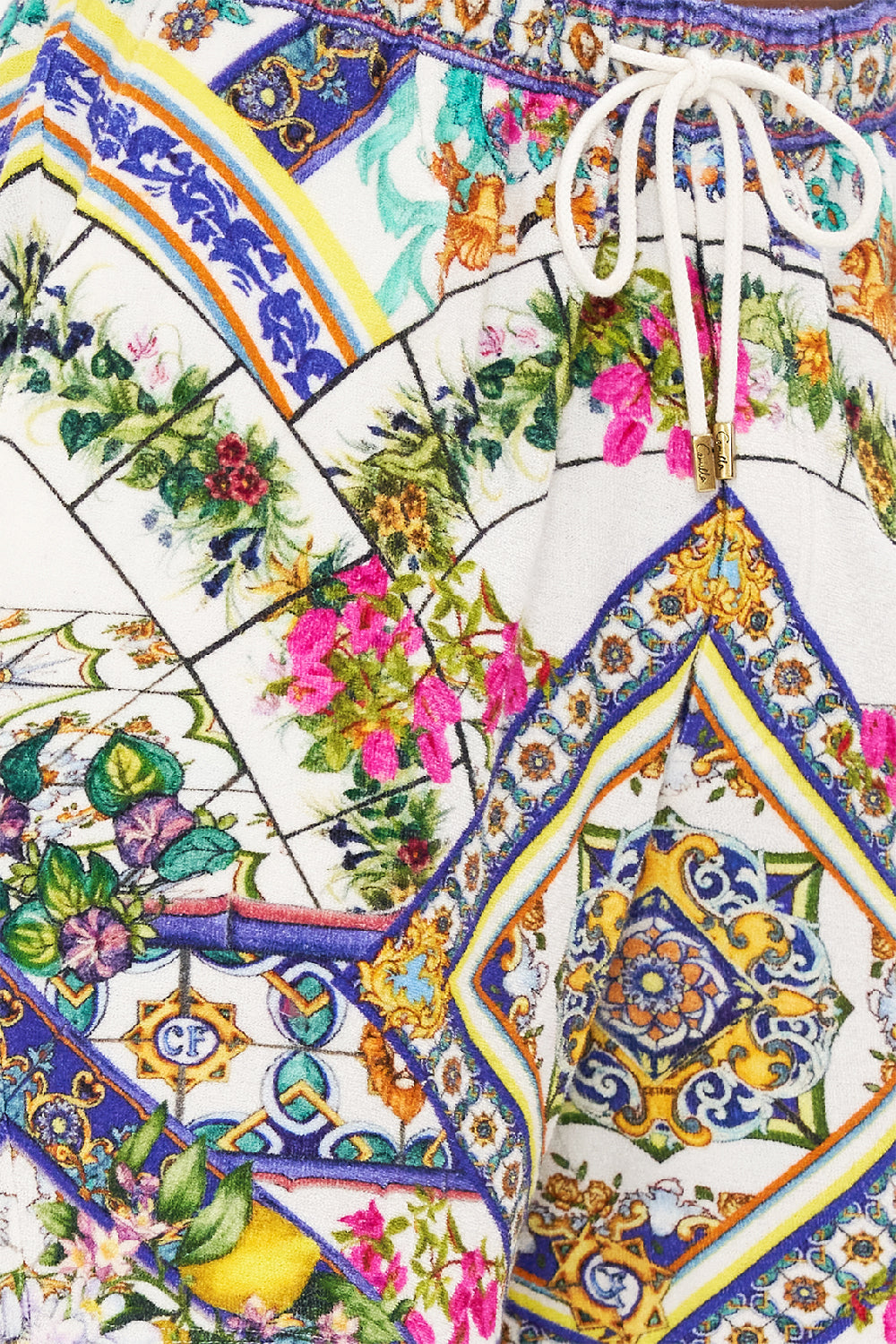 TERRY TOWELLING ELASTICATED WALK SHORT AMALFI AMORE