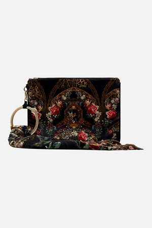 Product view of CAMILLA silk clutch in A Night At The Opera floral print