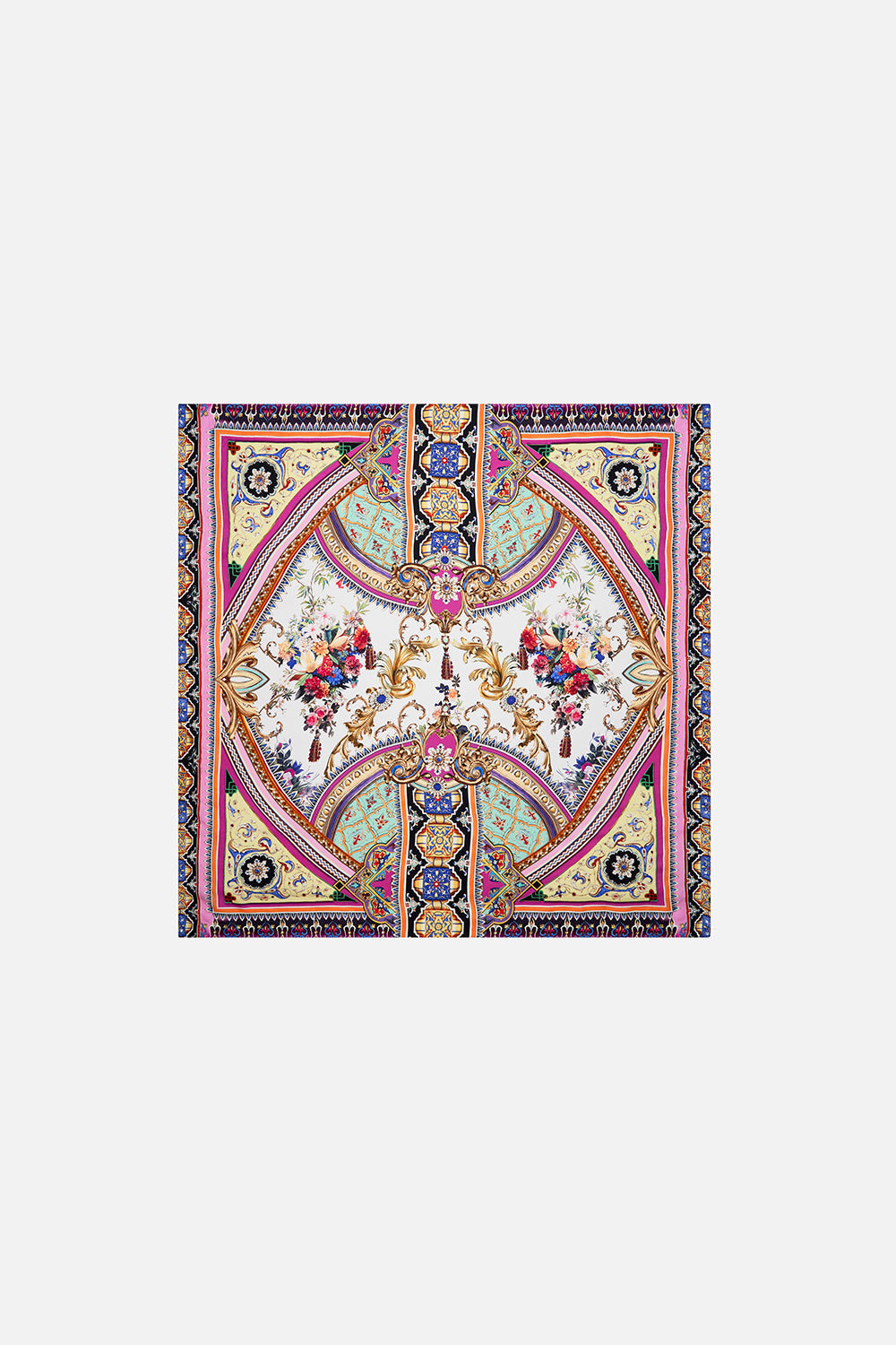 LARGE SQUARE SCARF FRIENDS WITH FRESCOS