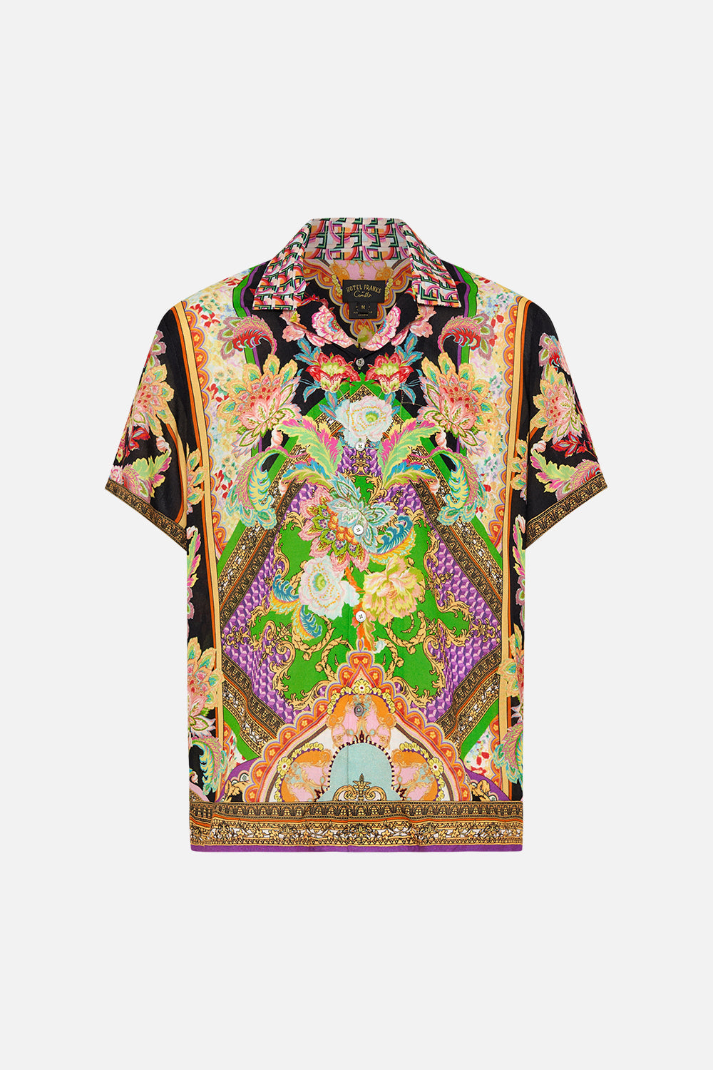 Product Hotel Franks by CAMILLA mens short sleeve camp collared shirt in Sundowners in Sicily print