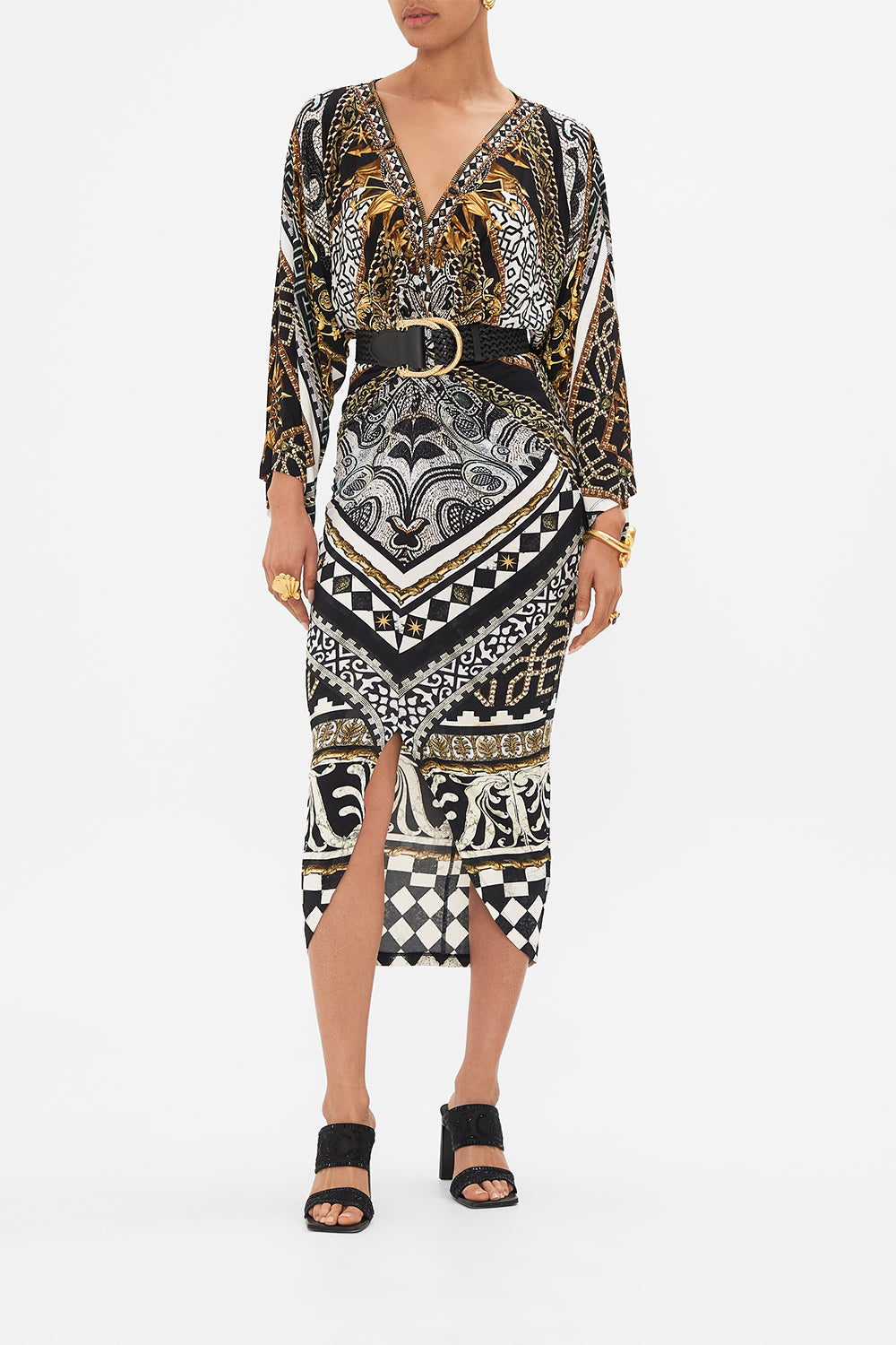 DOUBLE D-RING BELT SOLID BLACK