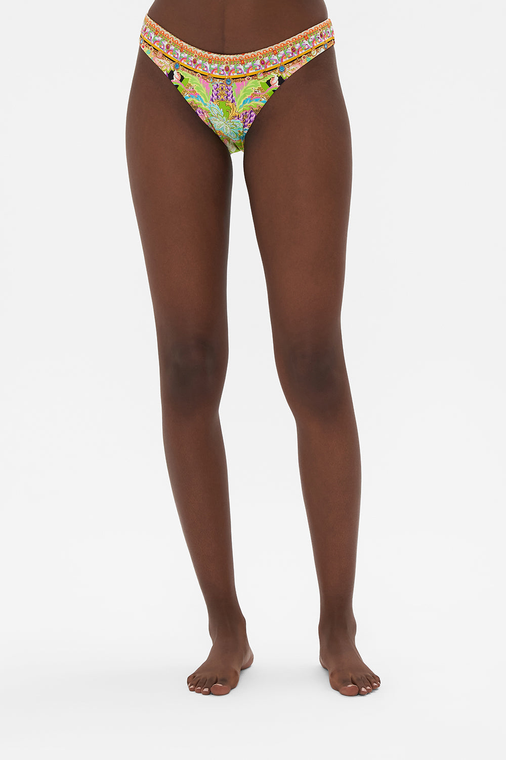 The CAMILLA WIDE LEG WAISTED PANT LADY OF THE MOON in our LADY OF THE MOON print.