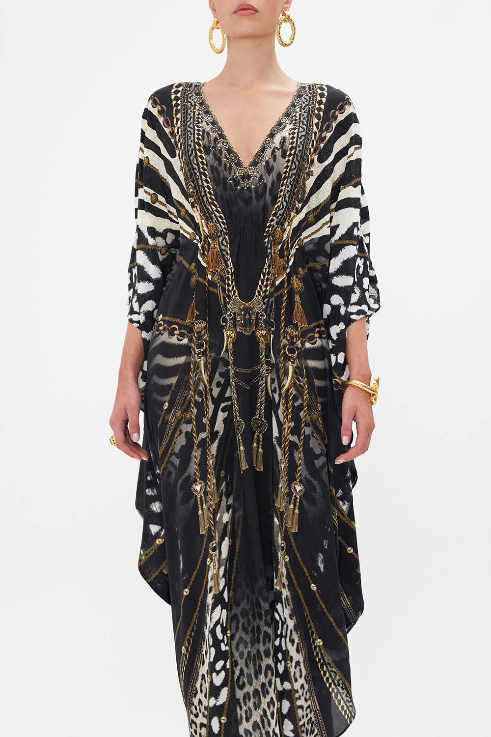 GATHERED WAIST KAFTAN UNTAMED ROYALTY