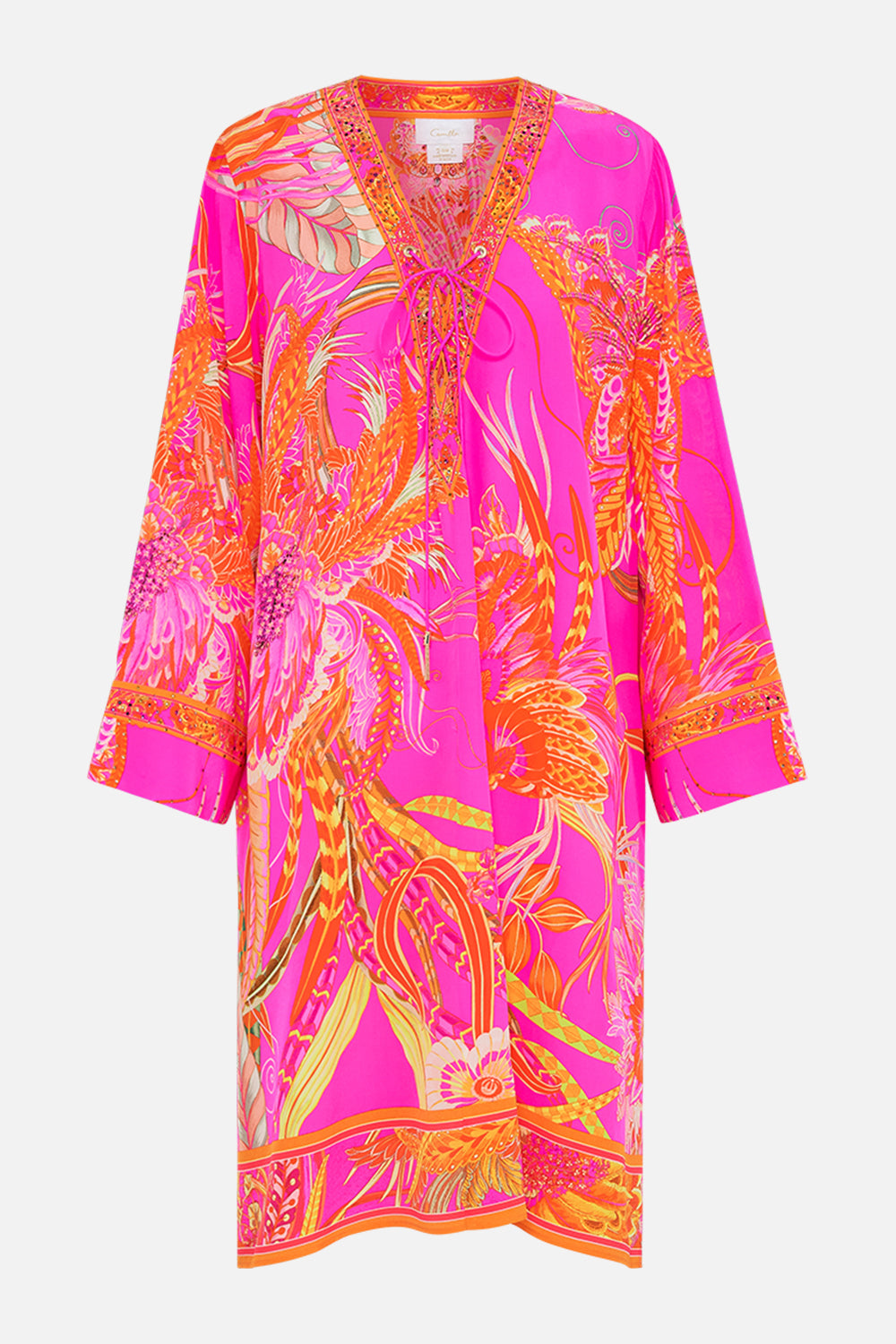 CAMILLA designer kaftan in A Heart That Flutters print