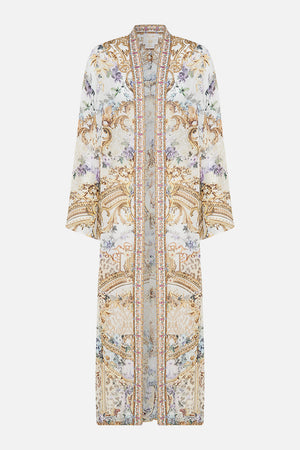 Product view of CAMILLA silk robe in Palazzo Playdate print 