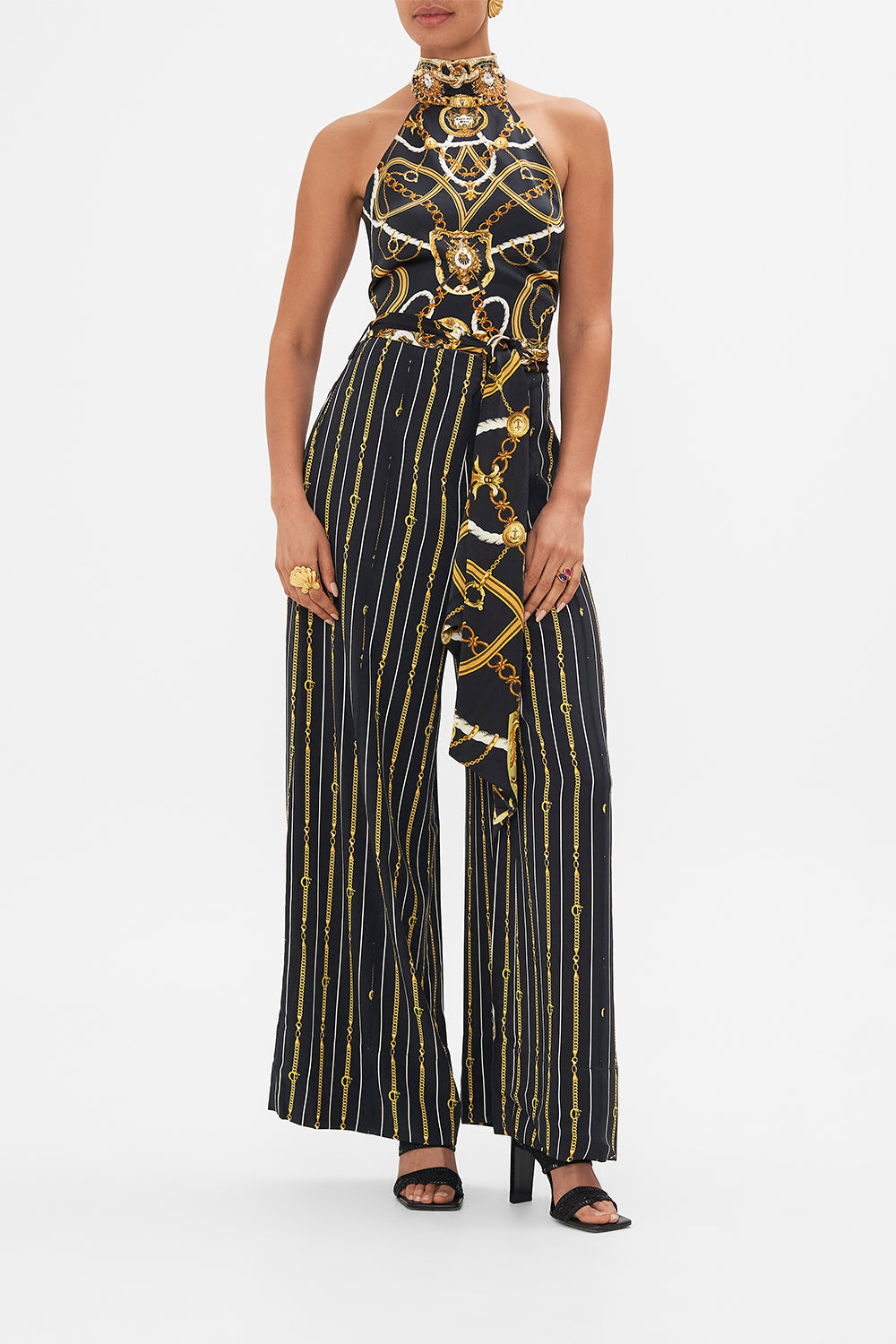 The CAMILLA CATSUIT MASKED AT MOONLIGHT in our  print.