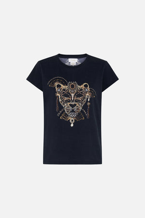 CAMILLA luxury t shirt in Masked At Moonlight print