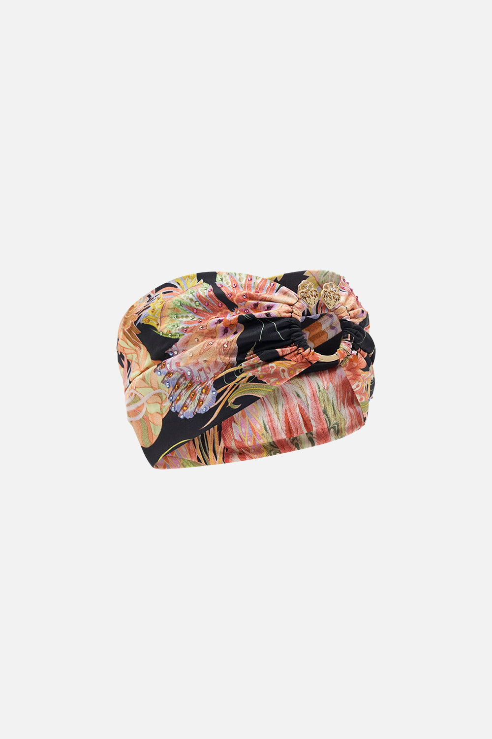 CAMILLA silk headband in Lady of The Moon print