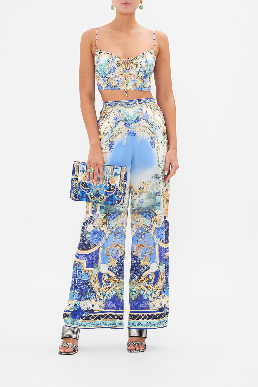 CAMILLA small clutch in Views of Vesuvius print