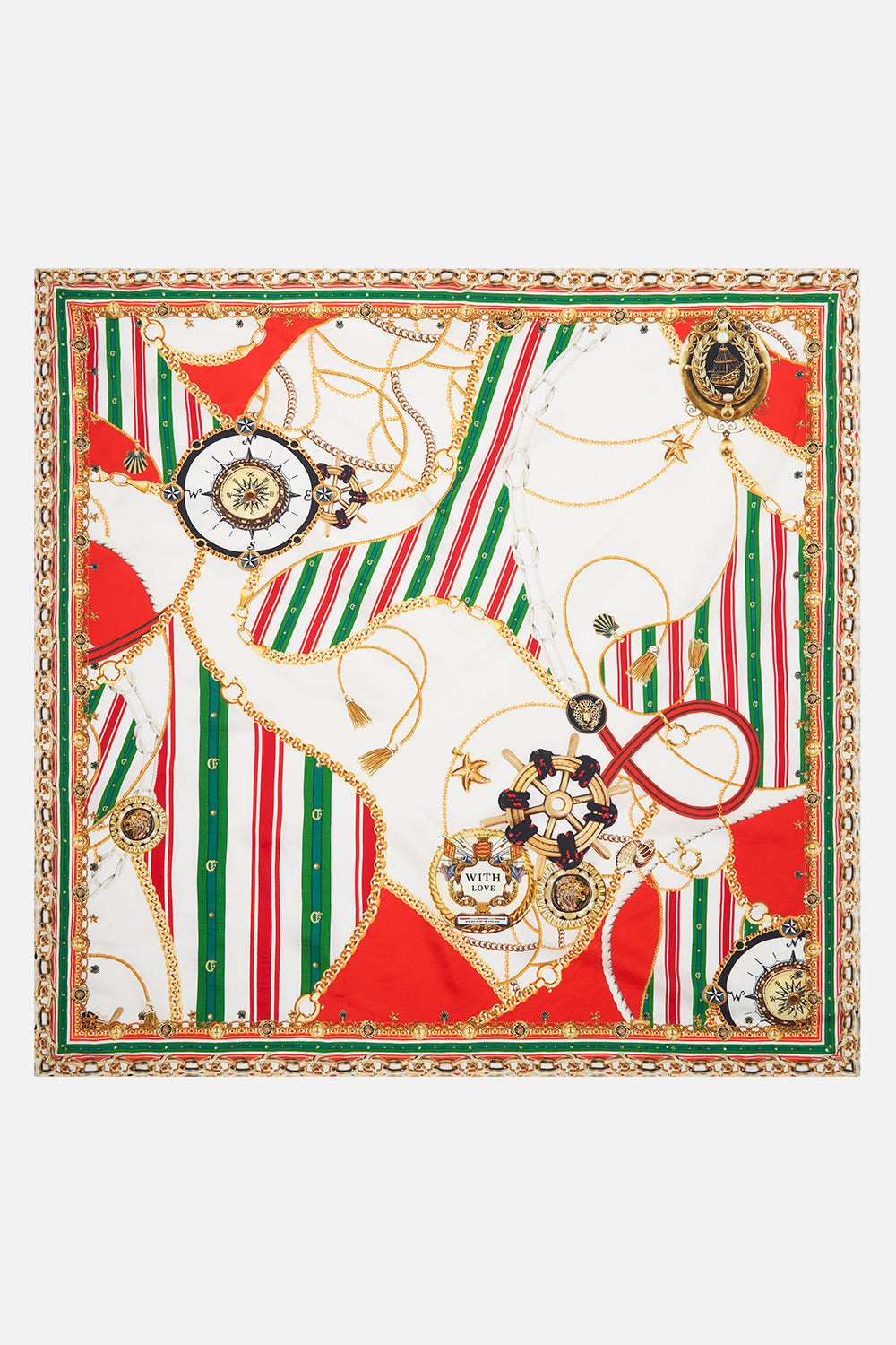 Product view of CAMILLA silk scarf in Saluti Summertime print