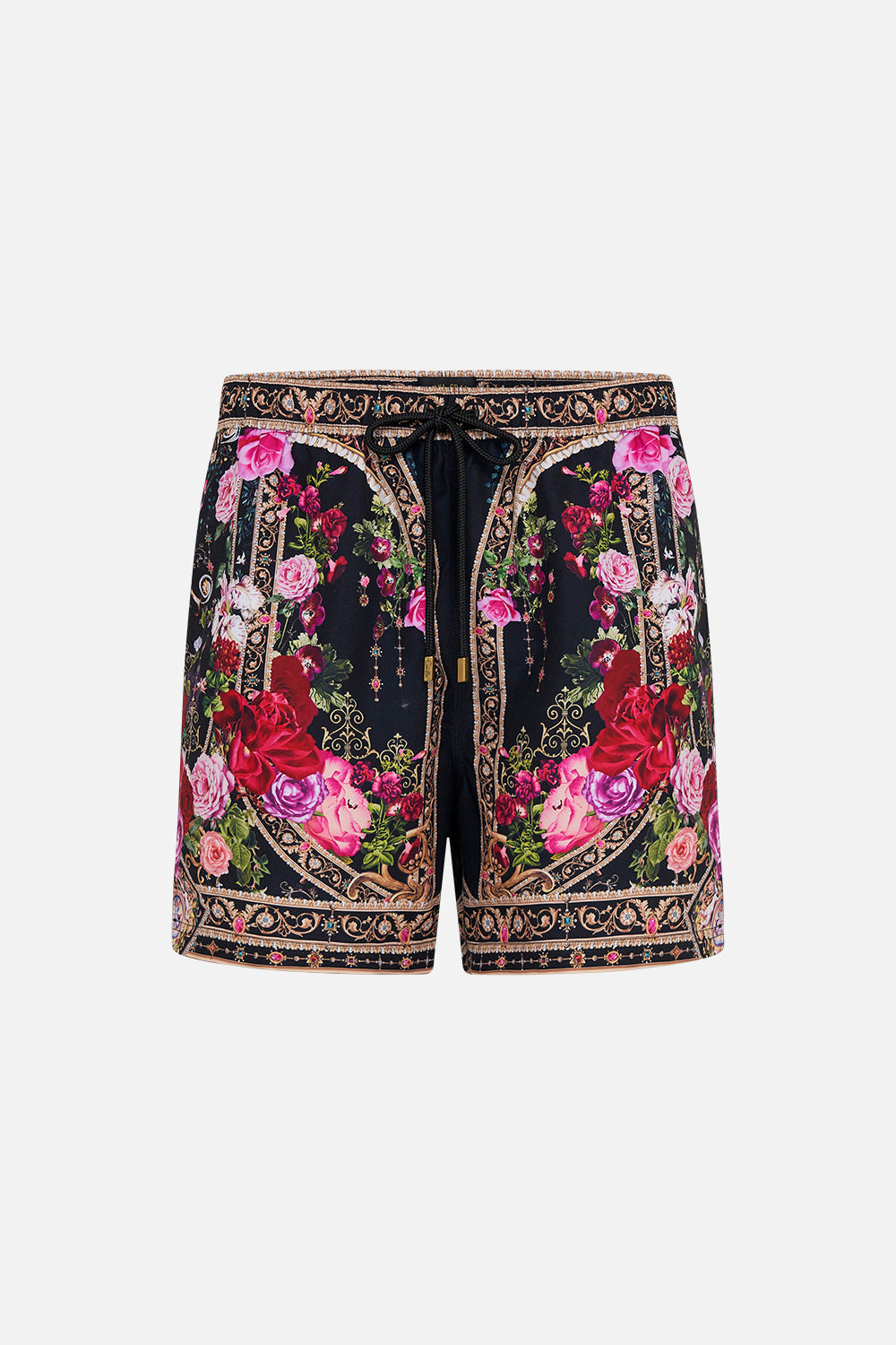Product view of Hotel Franks by CAMILLA mens boardshorts in Reservation For Love print 