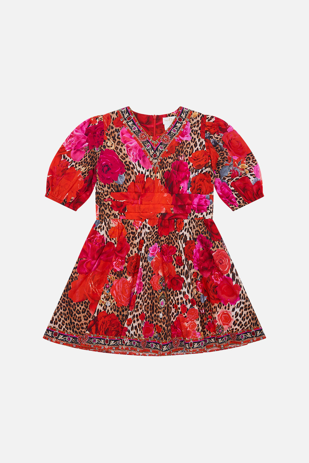 Milla by CAMILLA mini dress with oudd sleeve in Heart Like A Wildflower print 